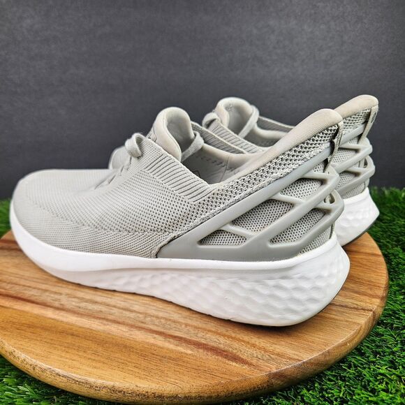 Kizik Athens Athletic Shoes Men\'s Size 8.5 Women\'s Size 10 Gray White Slip On main image 6